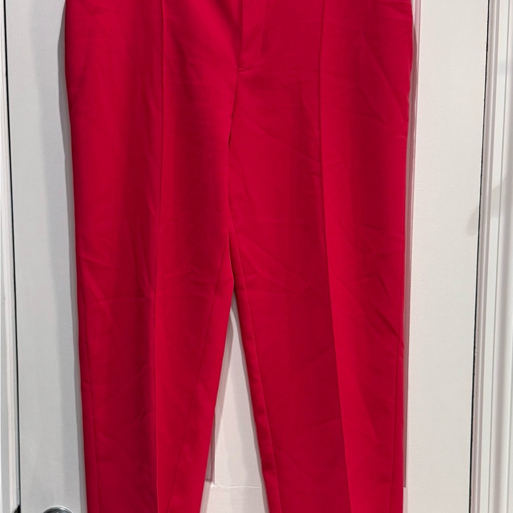Mango Red Dress Pants with Tailored Silhouette